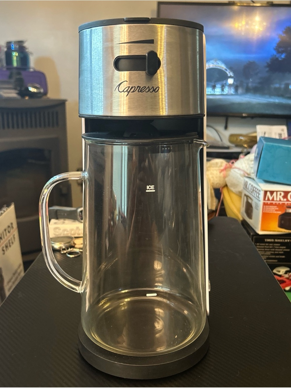 Capresso Stainless Steel & Clear Glass Iced Coffee Maker - Silver/Black
